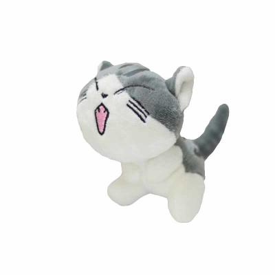 enchimento do algodão de 15cm Cat Plush Keychain With Polypropylene