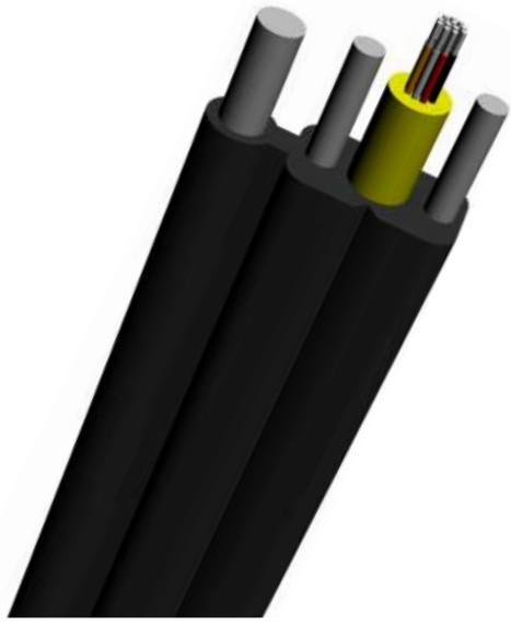 Fio de gota aéreo interno do cabo de fibra ótica 1-4CORES de GJYXCH/GJYFXCH FTTH