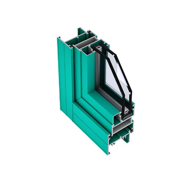 2.0mm 6063 T5 Thermal Break Aluminum Profile Powder Coating Surface