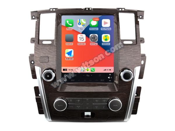 12.1 ScreenTesla Vertical Android Screen For Nissan Patrol Royale Armada Y62 2010-2020 Car Multimedia Stereo GPS Carplay Player