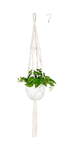 Home Decoration Basket For Plants Cotton Rope Woven Rattan Flower Pots Planter Cotton Rope Woven Rattan Flower Pots