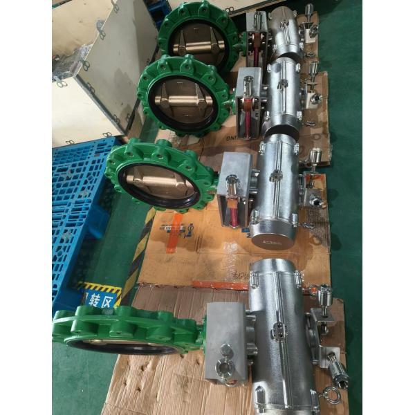 Морским клапан-бабочка управляемая воздухом 316SS для буровой установки морской воды