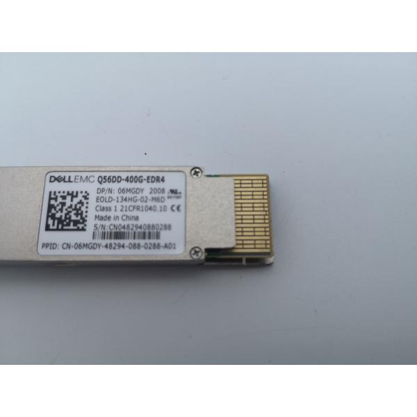 Достигаемость приемопередатчика модуля Dell Q56DD-400G-EDR4 промежуточная оптически до 2 Km