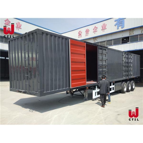 Коробка 13m 40 ног заключила трейлеры 60T Van Semi Трейлер