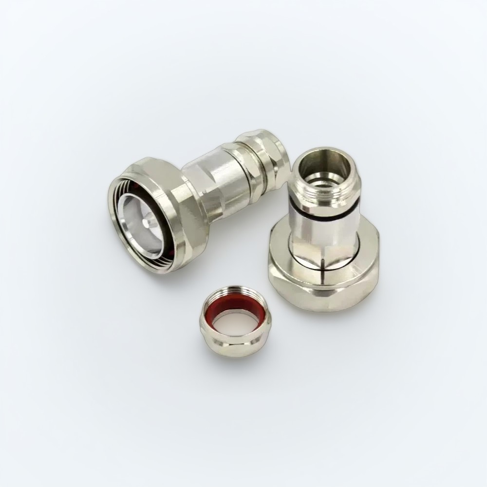 7/16 DIN Male Connector for 1/2 inch super-flex feeder cable | RF Coaxial Connector