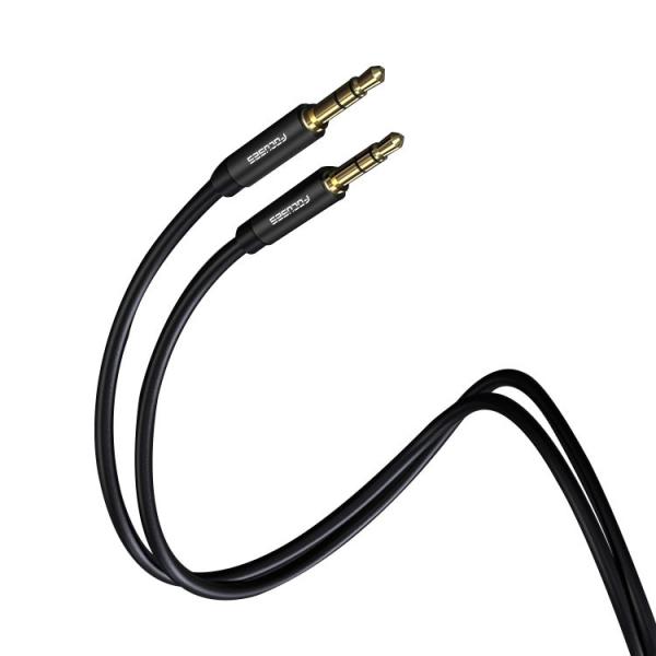 FCC Beveled Stepdown Male To Male Stereo Audio Aux Cable For Cellphone