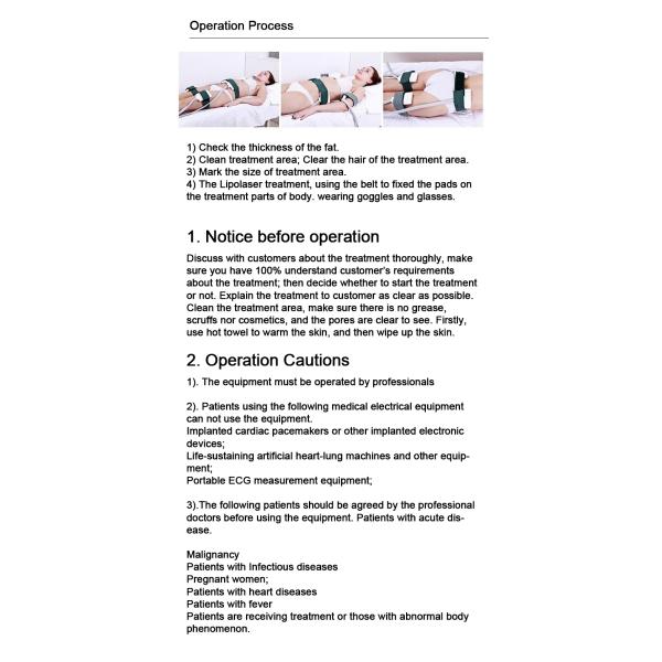 Терапия лазера Липо лазера 4 диодов длины волны подвергает механической обработке 12 пусковых площадок уменьшая машину красоты