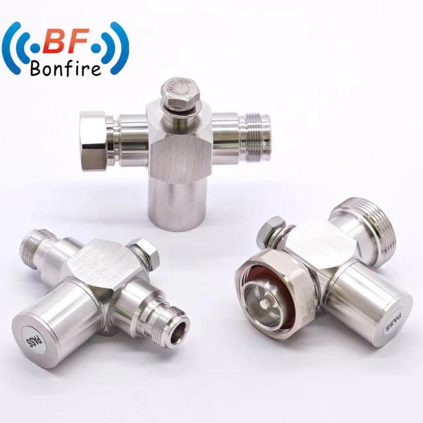 RF Coaxial N Plug Jack Lightning Arrester Surge Protector N Parede masculina para N feminina