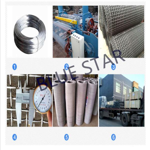 Stainless Steel Crimped Wire Mesh For Water Purifier Barbecue Light Duty Square Hole