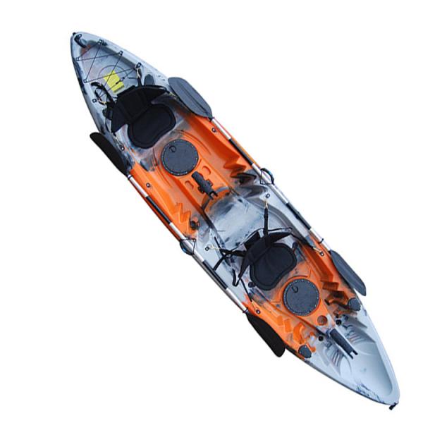 Elkton Outdoors Tandem Fishing Kayak Two Person Double Touring 3.7m*0.86m
