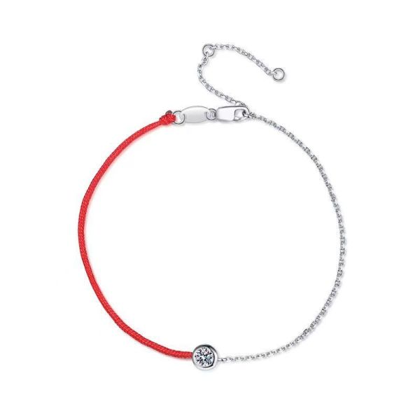 Factory direct price 925 Silver Moissanite Bracelet Solitaire Christmas Moissanite Bracelet Bulk Moissanite Bracelet