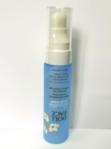 Refillable 60ml Blue PET Plastic Shampoo Shower Gel Bottle With Lotion Pump