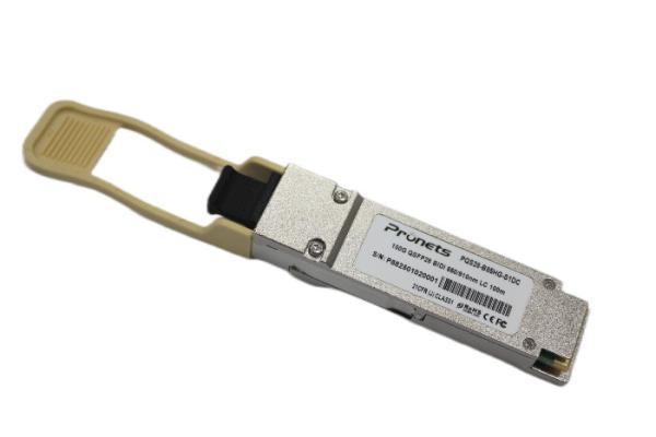 100Gbps QSFP28 BIDI SR Transceiver 100m Reach Multi Mode Transceiver