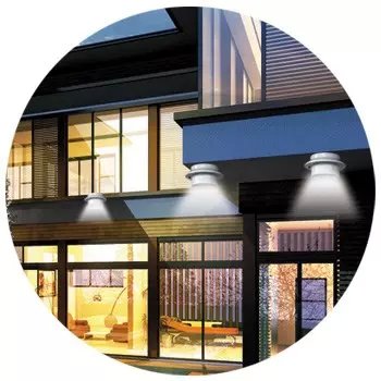 solar motion sensor wall light