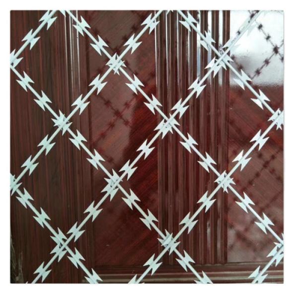 BTO-10 BTO-12 Hot Dip Galvanized Barbed Razor Wire with 2.5mm Wire Diameter for Anti Climb Security