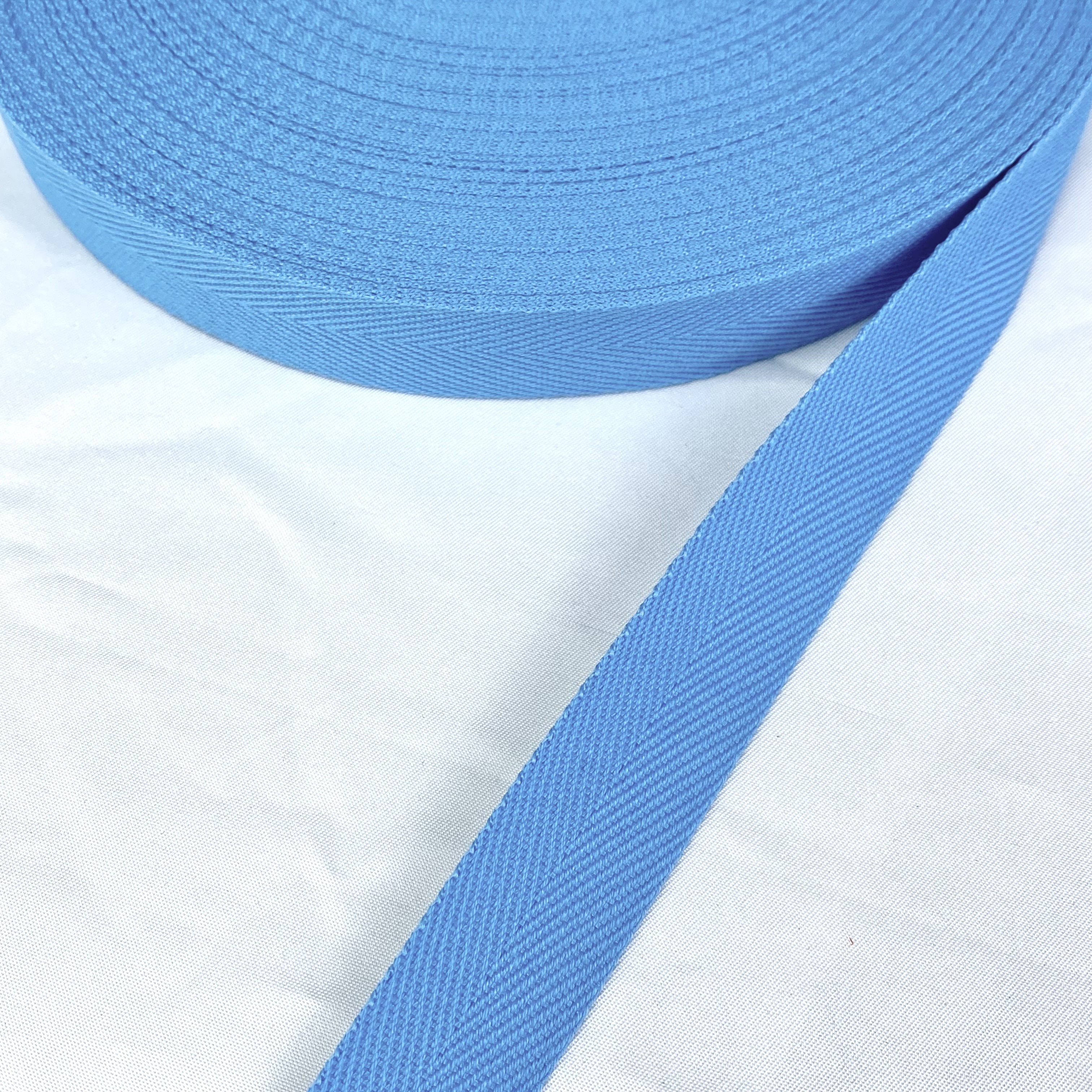 Herringbone polyester-cotton webbing Various colors Backpack strap Belt Handbag strap
