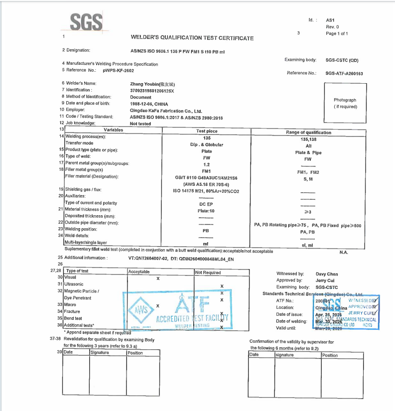 AS/NZS 5131 AS/NZS 1554.1 Steel structure fabrication  fully compliant with Australian standard (AS NZS) standards for structural applications