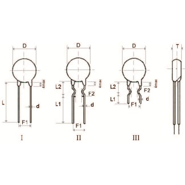 Inrush Current Limiters Power Type Thermistor NTC MF72 For Conversion Power-supply