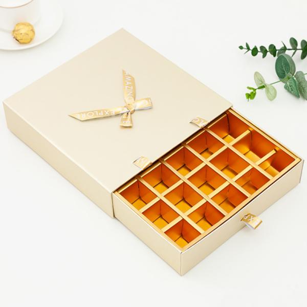 Персонализированная коробка с трюфелем и шоколадом, картонный ползучий ящик, CMYK печать