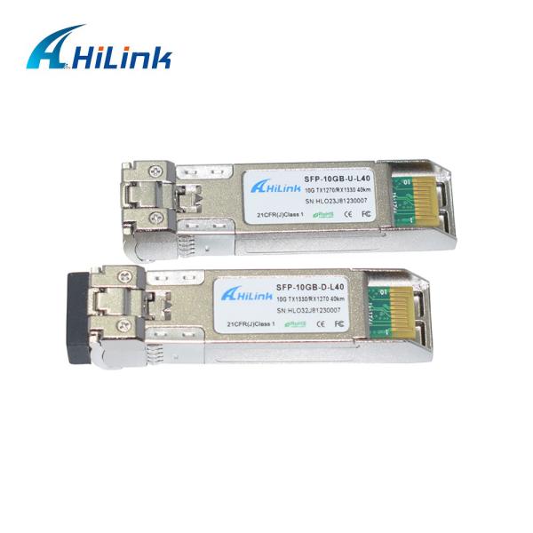 10G WDM SFP+ STM-64 OC-192 Optical Module 40KM BIDI 1270nm/1330nm