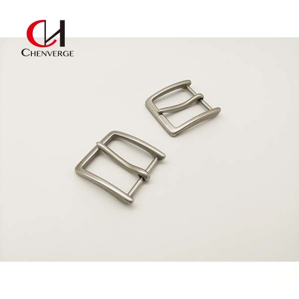 Zinc Alloy Nickel Simple Belt Buckles , Matte Solid Silver Belt Buckle