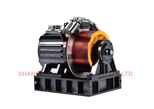 DC110V Load 2000kg Passenger Lift Gearless Traction Machine Motor