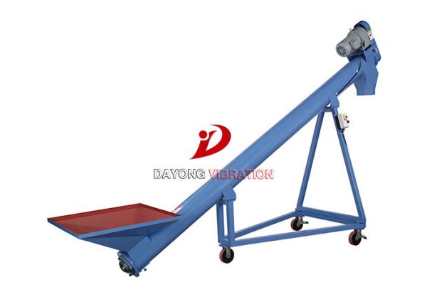High Efficiency Flexible Screw Conveyor For Grain / Food / Chemical Transmission