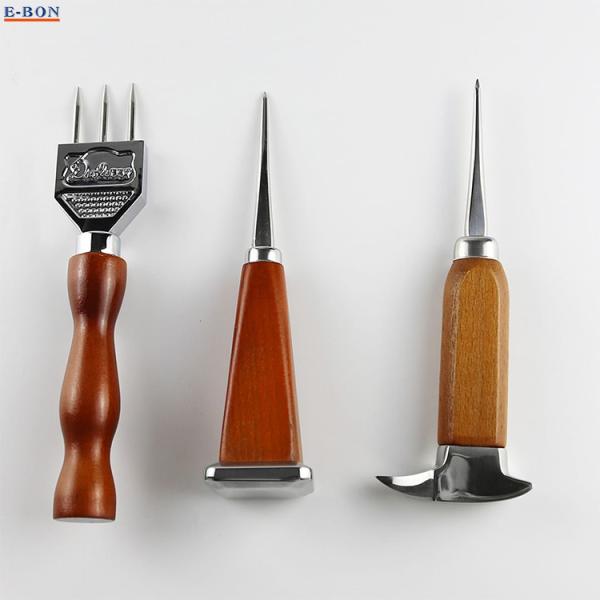 Stainless Steel Ice Pick With Wooden Handle Ice Chipper For Breaking Ice Kitchen Tool