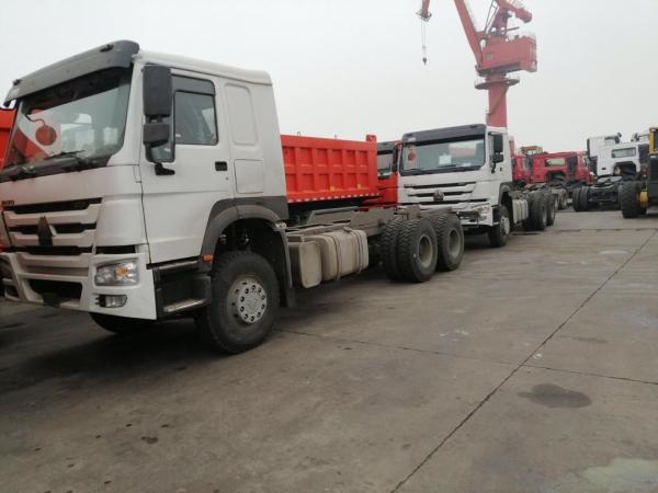 HOWO 6X4  Cargo truck chassis SINOTRUK brand   371HP white color