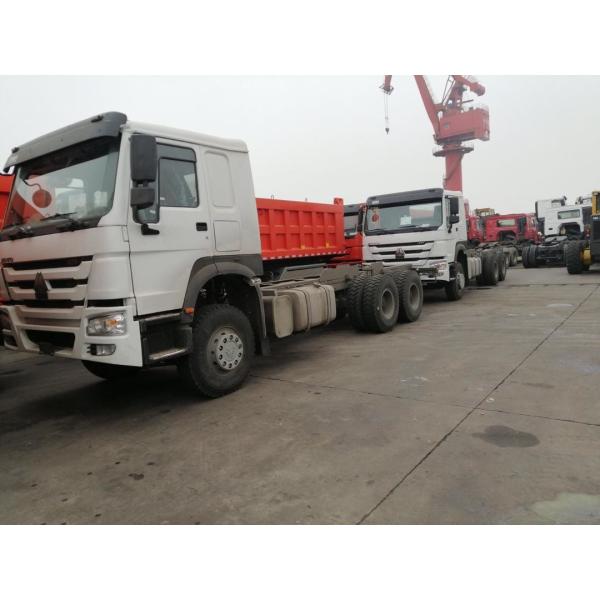 HOWO 6X4  Cargo truck chassis SINOTRUK brand   371HP white color