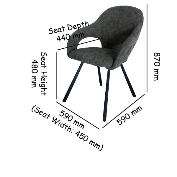 Античный обитый ПУ полиуретана обедающ стул подлокотника стула отдыха стула гостиной стула