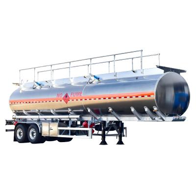 33000L 38000L Tank Semi Trailer Oil Transport 2 Axles Fuel Tank Truck 10400*2500*3800Mm