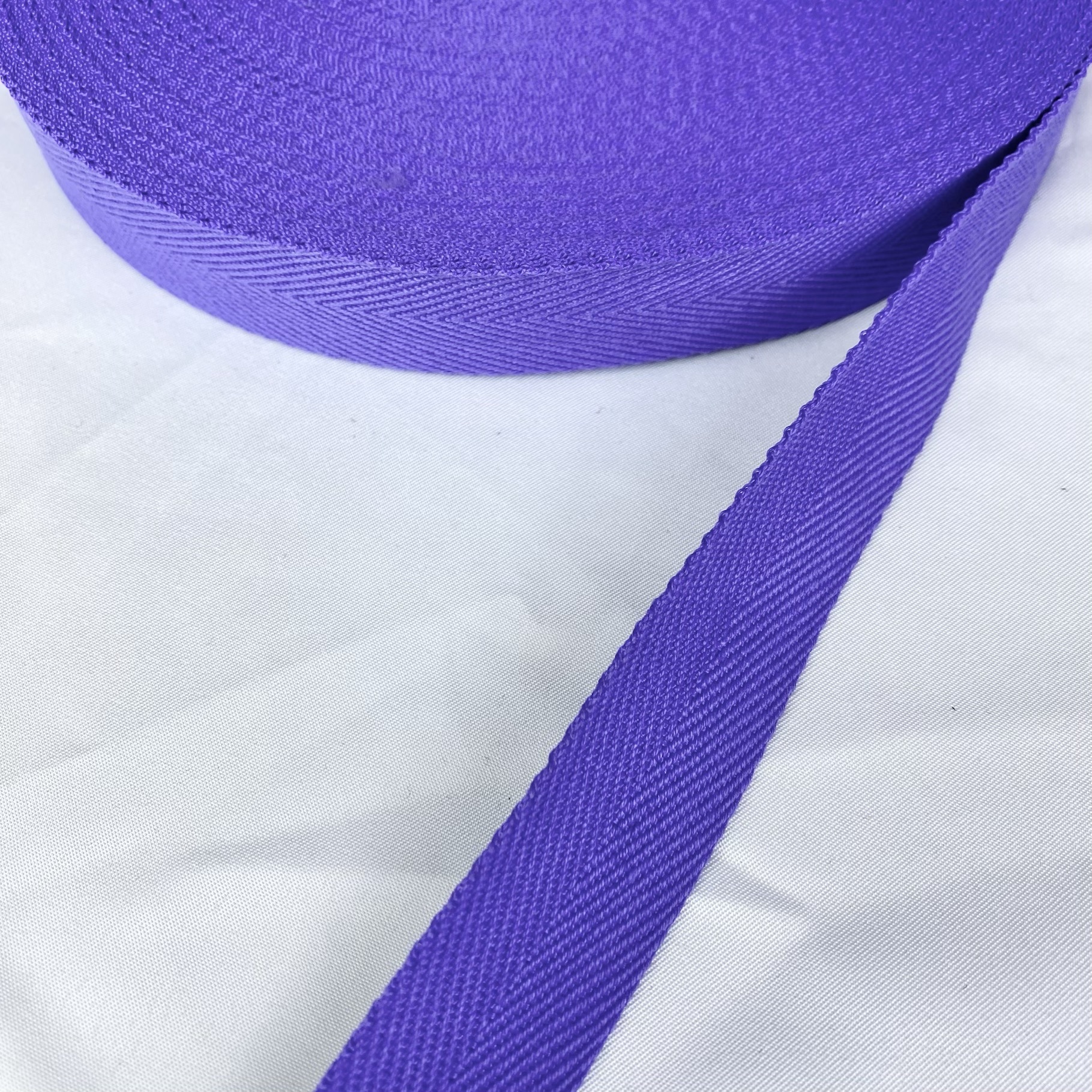 Herringbone polyester-cotton webbing Various colors Backpack strap Belt Handbag strap
