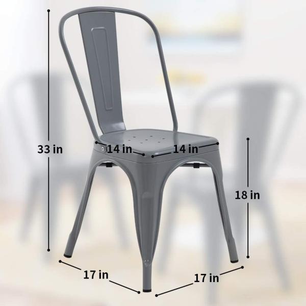 Stackable Trattoria Stackable Restaurant Chairs Indoor Outdoor Solid Back