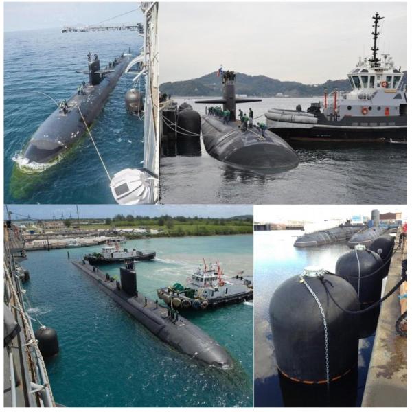 Обвайзер электрической подводной лодки Иокогама военно-морского флота США гидро пневматический резиновый