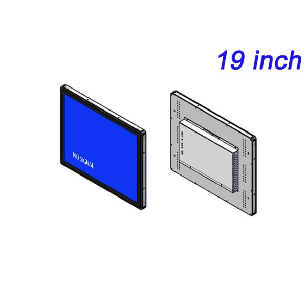 19-Inch Embedded Monitor for Security Panels, Industrial Equipment, Medical Displays, and Public Information Kiosks