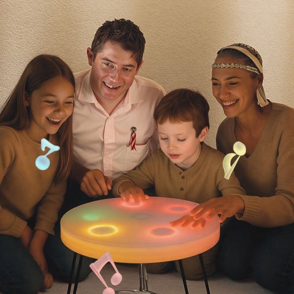 Musical Kids' Tables Whack-a-Mole Game Table Kids Tables Activity Tables and Kids Folding Tables Touch Color Change Waterproof