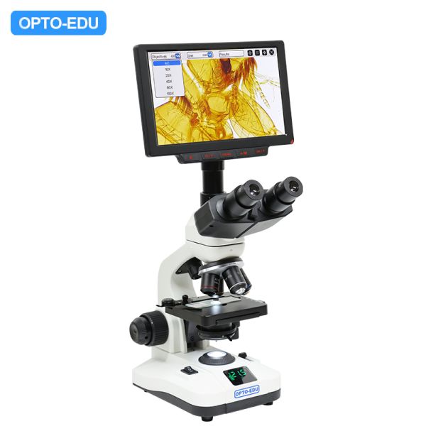 OPTO-EDU A33.5110 9 LCD Digital Microscope with 12M Resolution WF10x and WF16x Eyepieces