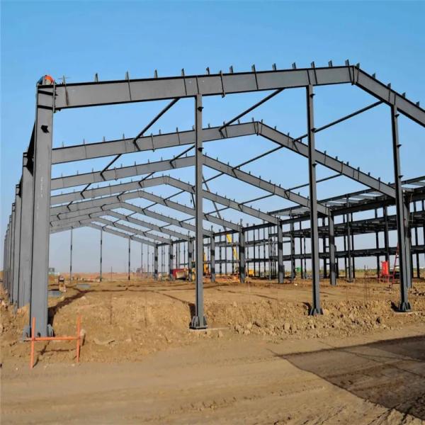 Anti Rust Coated Construction Materials Prefab Industrial Warehouse Workshop Structure Fabrication