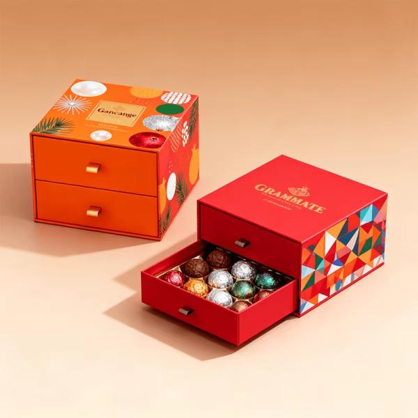 Custom Luxury Paper Small Strawberry Chocolate bar Box Packaging High-end Gift Box