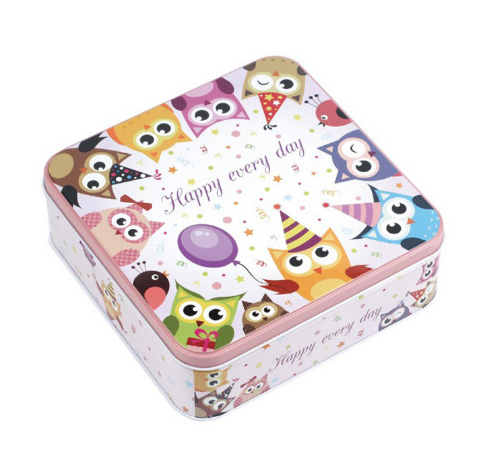 Творческая упаковка ювелирных изделий конфеты потери веса коробки олова квадрата металла