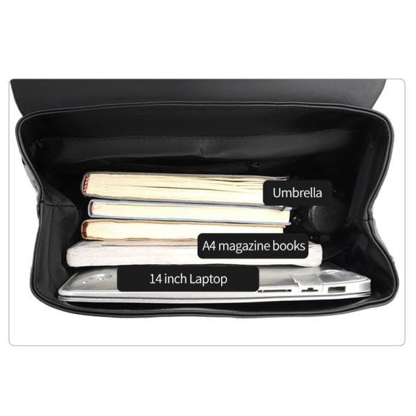 Рюкзак компьютера бизнесменов водоустойчивого рюкзака людей случайный мужчина рюкзака перемещения сумки ноутбука 14 дюймов задний светлый