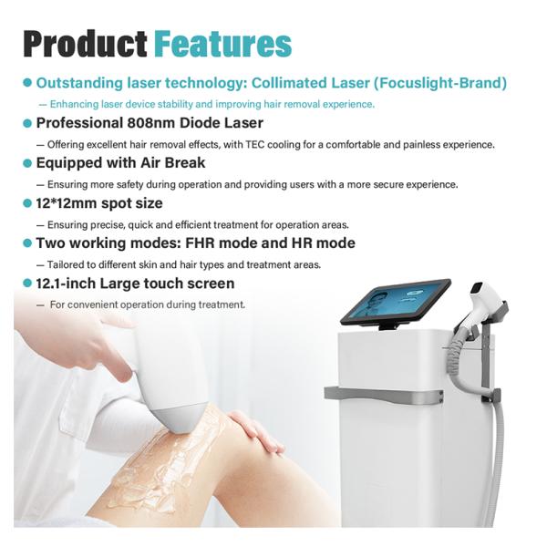 2025 High Quality Fast Hair Removal Ice 808nm Diode-lasersings Hair Removal Machine for Salon