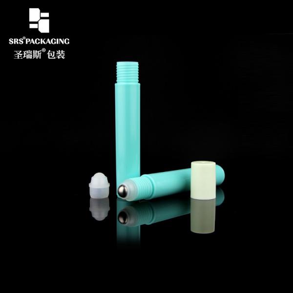 15ml Colorful PP Injection Roll On Bottle with Steel Ball for Samples