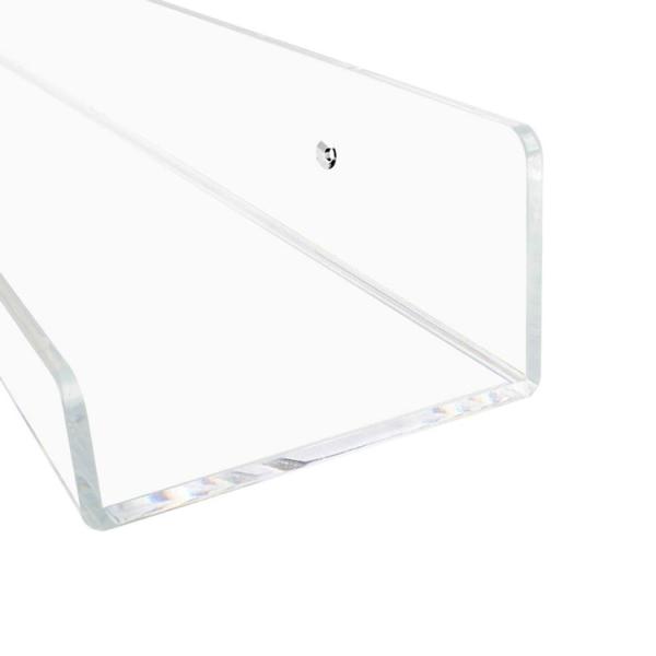 Acrylic Wall Stand Shelf Unit 15 Invisible Floating Ledge Bookshelf Kids Book Display 1.5x4