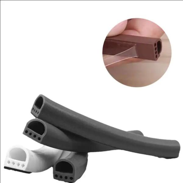 Banda de vedação de silicone de tipo E extrudida para porta de forno resistente a altas temperaturas personalizada