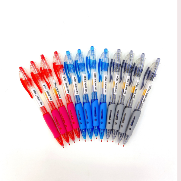 Best selling wholesale high quality school and office customizable plastic 0.5mm multi-colored ink gel pen