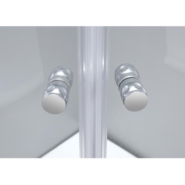 Curved Corner Shower Enclosure , 900x900x2000mm Shower And Bath Enclosures chrome aluminium