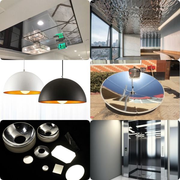 1060 3003 High Reflective Mirror Aluminum Roll for Interior Decoration