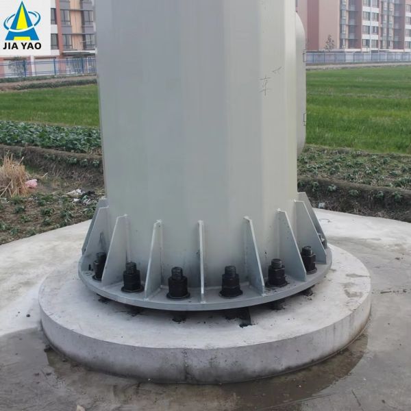 20M 30M Wind Solar Hybrid Supported Communication Tower For Renewable Energy Base Station